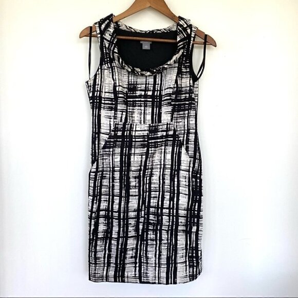 Ann Taylor mini dress, sleeveless with a round collar, ๐ฏ cotton, petite size - Picture 1 of 9